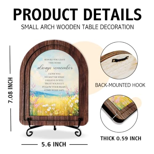 Before You Leave This Home Wood Plaque Signs,Inspirational Desk Decor - color: Before You Leave This Home