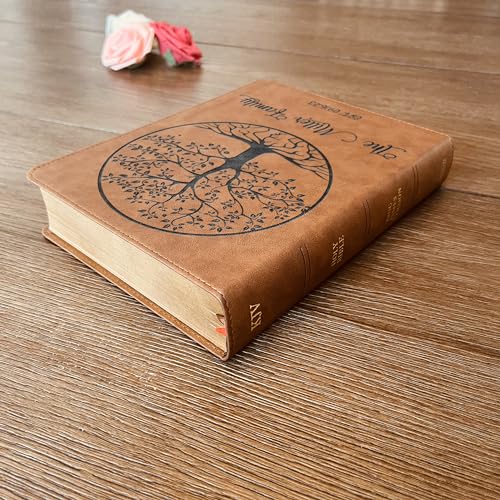 STARKENBURG COMPANY Personalized Family Bible, Custom Engraved KJV Wide-Margin Family Bible for Wedding, Christian Gifts for Wedding