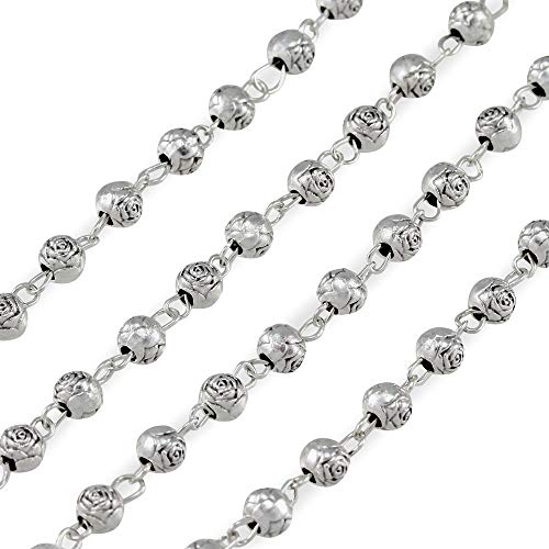 Catholic Rosary Beads with Metal Keepsake Gift Box Set - color: Lourdes Blue