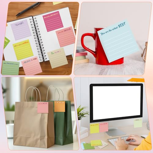 Yinder 24 Pcs Inspirational Sticky Notes Gifts, Appreciation, Macaroon - color: Macaron, size: Appreciation
