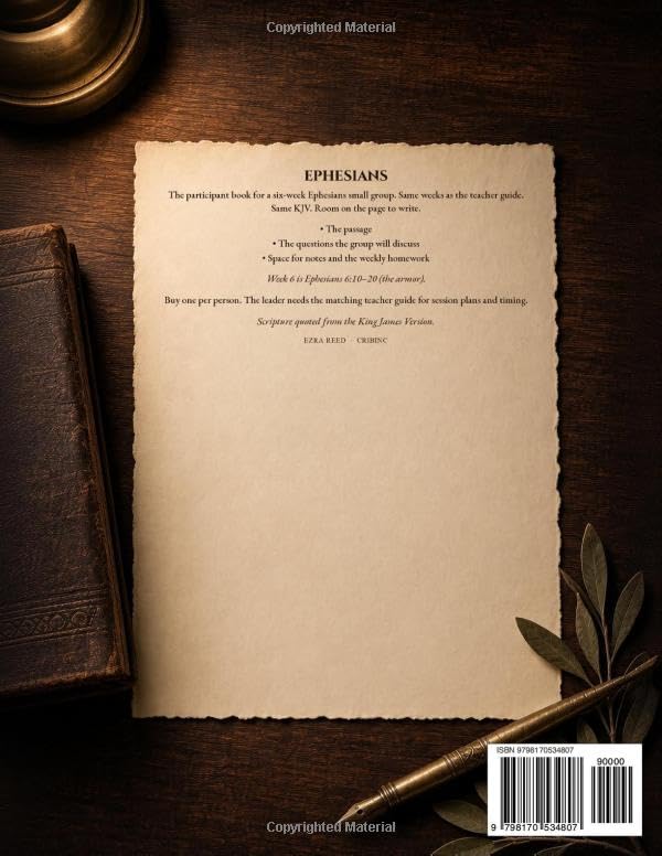 Ephesians Small Group Participant Handout: 6-Week Bible Study Workbook (KJV) (Cribinc Small Group Bible Studies)