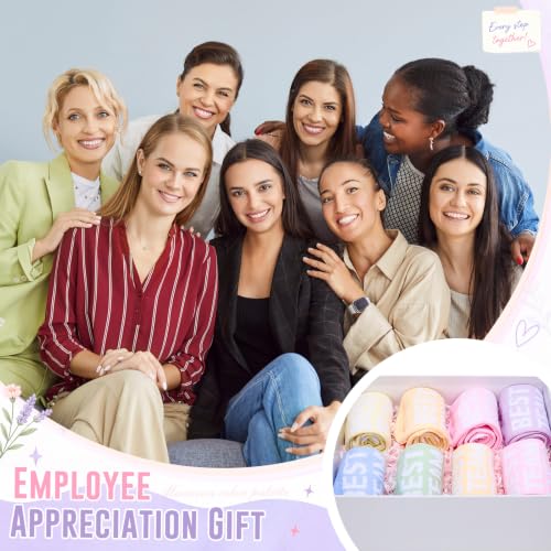 Glitopper 12 Pairs Best Team Ever Gift Socks Bulk - color: Pastel, style: Team