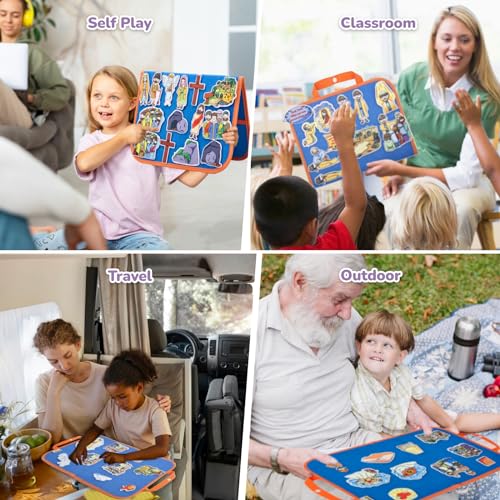 CHEFAN 8 Pack Felt Board Bible Stories Set, Flannel Board Stories