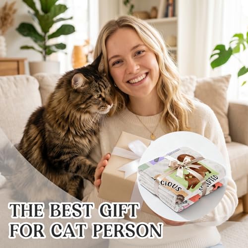 Cat Lover Gifts for Women - "God Says I Am" Throw for Cats Lovers/Lady - color: Christian Cat Mom
