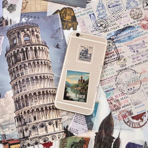 Travel Ephemera Book, 50 Sheets A5 Washi Stickers & Papers - color: 50 Travel Sticker Paper Book