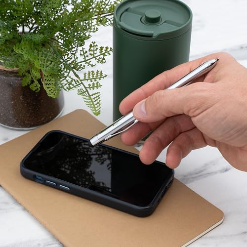 Cross Tech3+ Personalized Multifunction Pen in Lustrous Chrome with Stylus - color: Lustrous Chrome