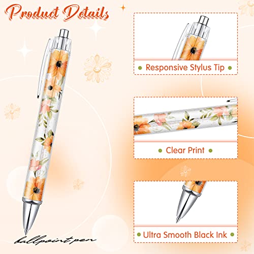 Tinlade 10 Pcs Christian Bible Verse Ballpoint Ink Pens,Flower - style: Flower