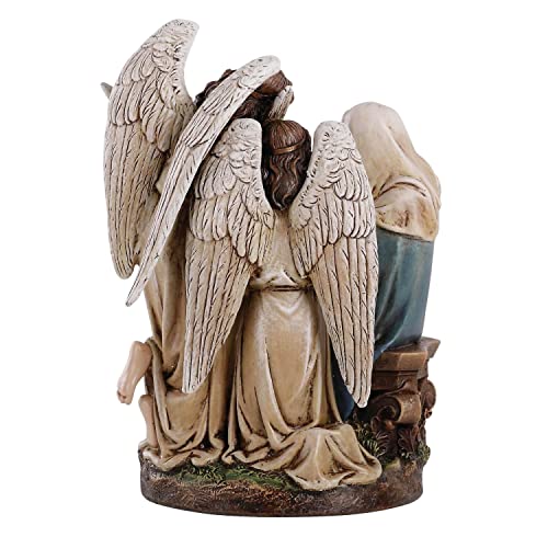 Avalon Gallery Inspirational Catholic Figurine by Michael Adams - Sculpted Resin Statue, 7-Inch, Song of Angels - color: White, size: 7-Inch