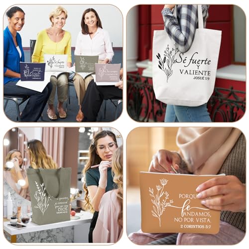 Paterr 20 Pcs Christian Tote Makeup Bag - color: Neutral Color, style: Boho Spanish