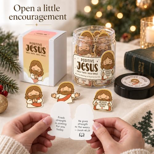Emotional Support Jesus Jar,Christian Gifts For Women, Christian Birthday Gifts, Jesus Gift For Women - style: Positive Jesus