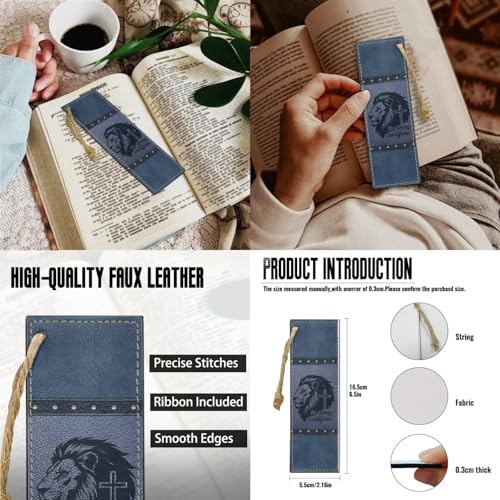 PU Leather Bible Cover Church Bible Bag with Bookmarks Book Covers Retro Strong Lion Cross Print Carrying Bible Case with Zippered Pockets for Prayer, M - color: Retr Strong Lion Cross, size: Medium