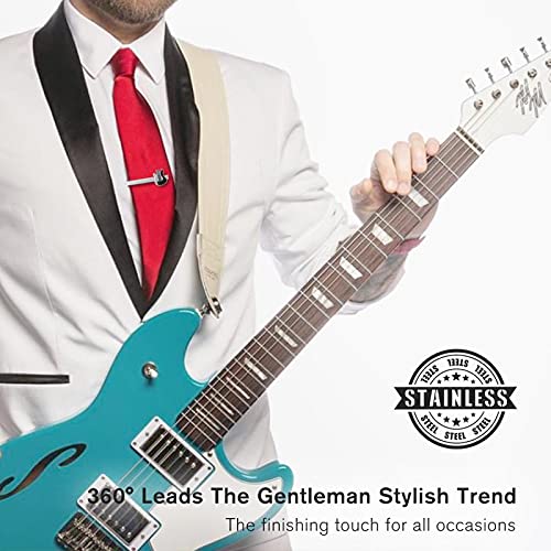 Tie Clips for Men, Tie Clip, Tie Bar, Tie Bars for Men, Silver Tie Tack Pins Unique, Mens Lapel Pins for Suits Shirts, Neck Tie Clasps for Women Boys Dad Father, Jewelry Accessories Gifts for Holiday - color: Silver Tie Clip G