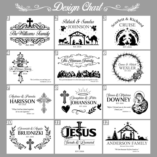 Religious Wedding Gifts for Couples, Personalized Christian Family Cutting Board, Catholic Faith Based Housewarming, Thanksgiving Gift, Anniversary, Christmas, Custom Engraved Jesus Bible Verse Gifts
