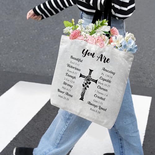 Christian Canvas Tote Bags - color: You Are Christian