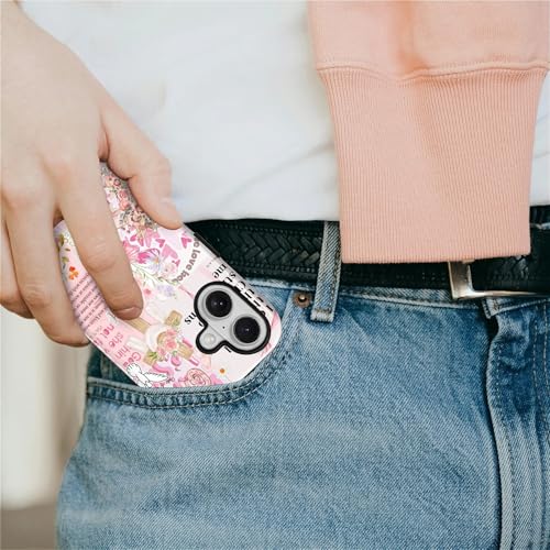 Magnetic Case for iPhone 17, Compatible with Magsafe PC Hard Shell & Silicone Inner Bumper Anti-Scratch Full-Body Cover Shockproof Slim Design Retro Newspaper Collage Religious Jesus - color: Retro Newspaper Collage Religious Jesus, size: iPhone 17
