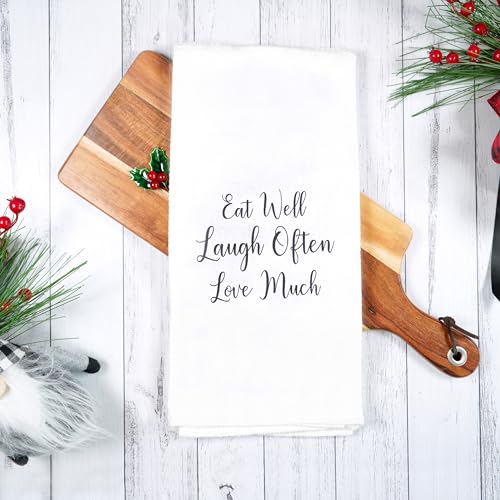 Cotton Kitchen Towel Decorative Set - Funny Hand, Dish or Tea Towels for Any Decor, Gift for Housewarming, Hostess, Christmas, Mothers Day, Birthday - size: Cute Sayings