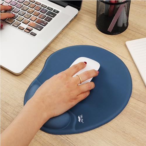 Mr. Pen- Ergonomic Mouse Pad with Wrist Rest - color: Navy Blue