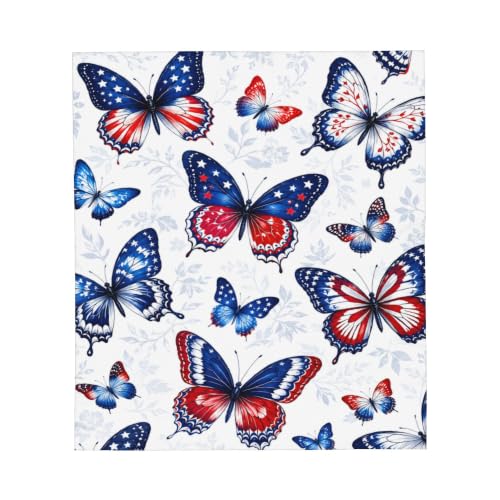 jerkboo American Butterfly Throw Blanket Gift 50"x60" - color: American Butterfly, size: 60"x50"
