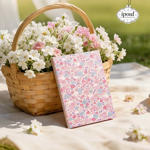 Pink Journal, Floral Notebook, A5, Ruled, Journal for Teen Girls, Writing Notebook, Hardcover, Lay-flat, Pretty Girls Diary, Birthday Gift for Women, Daughter, Granddaughter, School Supplies - color: Floret Pink