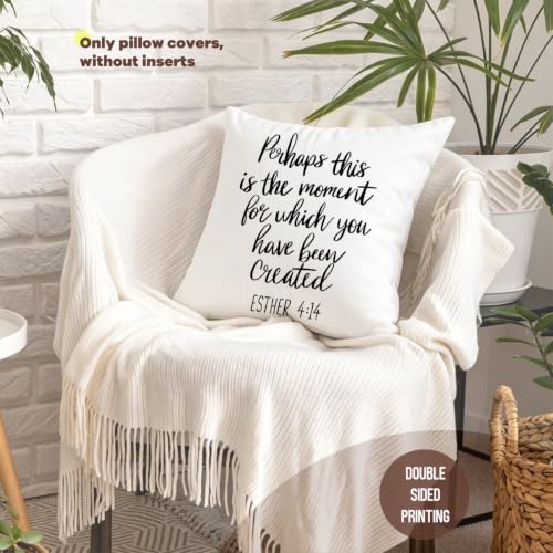 Motivational Religious Throw Pillow Covers Office Decor Pillow Covers 18x18 - color: Createdmoment