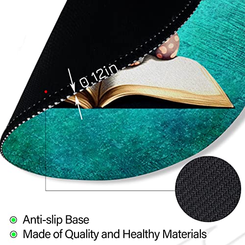 Funny Work Cute Mouse Pad, Small Round Mousepad for Desk, Laptop - color: Elephant-1