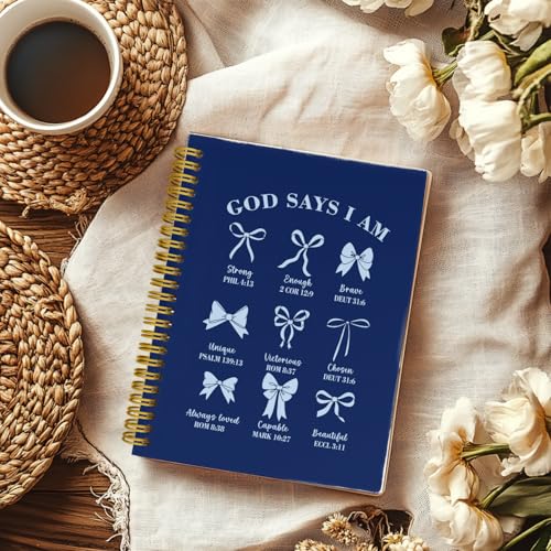 THDSE Navy Blue Bible Journal for Women, Christian Prayer Notebook - color: NavyBlue