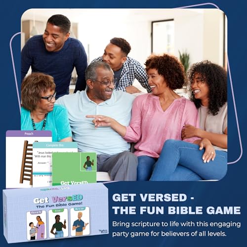 Kulture Games Get VersED | The Christian Trivia & Bible Challenge Game | Preach, List, Recite | Fun for Families, Teens, Friends & Church Groups | Christian Gift - style: Get VersED