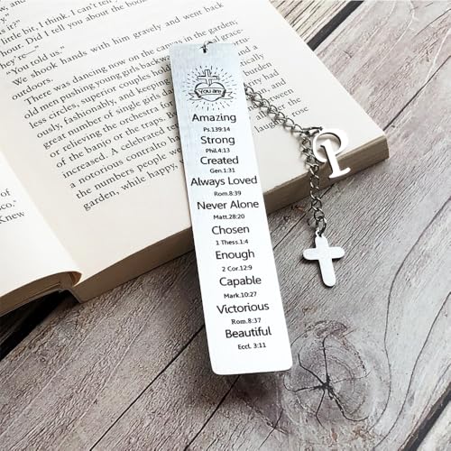 Bible Bookmark for Women Book Lovers Christian Gifts Accessories (Silver-P) - style: SILVER-P