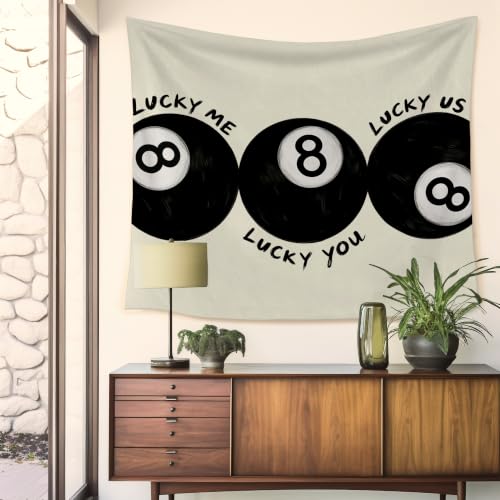 HUGANE Lucky 8 Ball Tapestry Wall Decor 50x60 Inch - color: colour-06