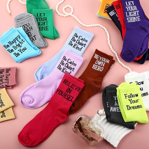 Cuffbow 20 Pack Crazy Funny Emotion Women Sock - style: Inspirational Style