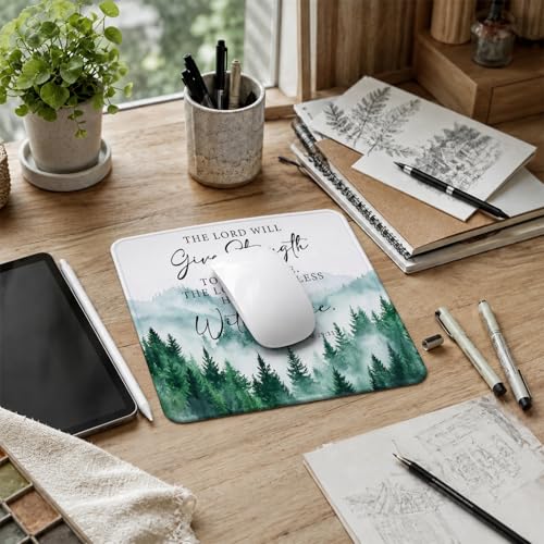 QIYUHOY Christian Mouse Pad, 9.5x7.9 Inch - color: the lord will