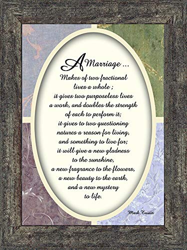 Crossroads Home Décor A Marriage, Marriage Gifts, 77921BW - color: Barnwood
