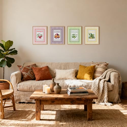 ZNGFON Fruit of the Spirit Bible Verses Wall Art Prints Set of 4, Christian gifts, Ephesians 16:14 Trendy Christian Posters Wall Decor for Office Teen Boys Girls Dorm Room Bedroom, 8x10 Unframed - color: Christian 17