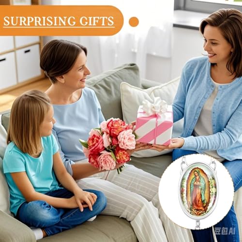 48 Pcs Scented Rosary Necklace Set with Gift Box – Wooden Bead Rosary with Crucifix for Women & Men, First Communion, Baptism, Party Favors - color: White