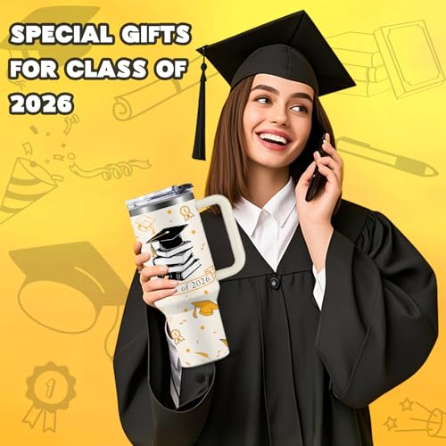 2026 Graduation Gifts for Her, Him - Class of 2026 Tumbler 40oz - Congrats Grad Gift for Class of 2026 - Masters Degree, PHD, High School Senior, College Graduation Gifts for Graduate Students - color: You Are01-Graduation, size: 40 Ounces