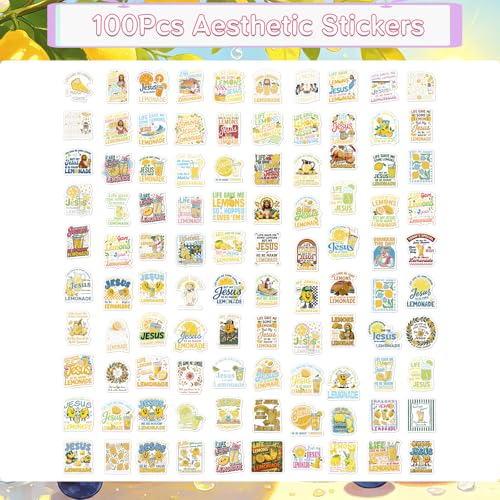 100Pcs Funny Jesus Christian Stickers Religious Scripture Decals - color: 100pcs Jesus 236