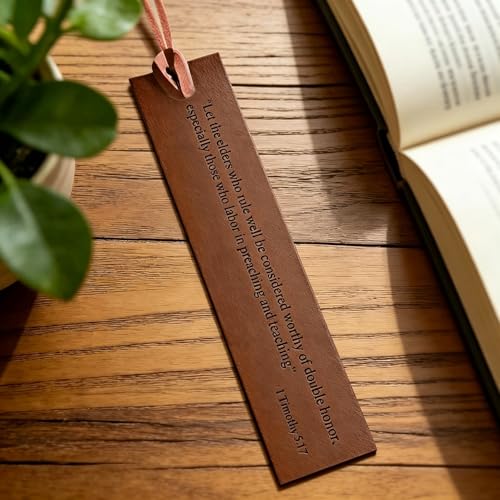 Christian Gifts for Men,Walnut Rollerball Pen Gift Set with Leather Bible Bookmark, Religious, Pastor Appreciation Gift, Man of God Pen Set - color: Pen and bookmark