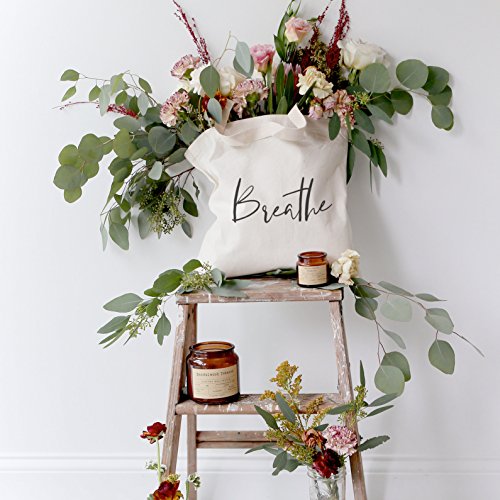 The Cotton & Canvas Co. Beach, Grocery, Farmers Market, Shopping and Travel Reusable Shoulder Tote and Handbag … - style: Breathe
