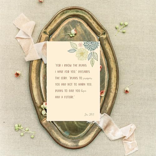 6 Pcs Greeting Cards Inspirational Cards with Envelopes for Christian Bible Verses and Scriptures Blessings