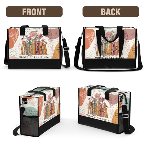 Christian Tote Bag for Women Bible Study Church Faith Organizer - color: Women of the Bible