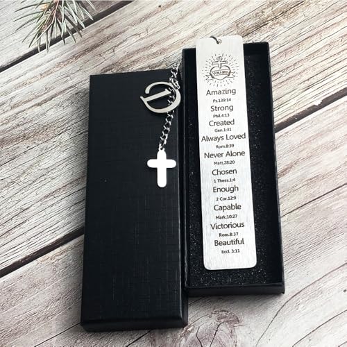 Bible Bookmark for Women Book Lovers Christian Gifts Accessories (Silver-D) - style: SILVER-D