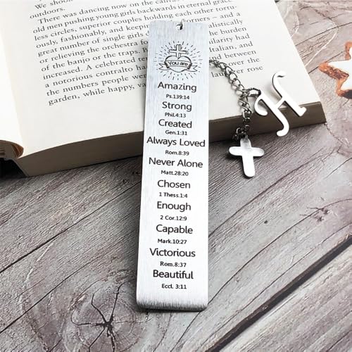 Bible Bookmark for Women Book Lovers Christian Gifts Accessories (Silver-H) - style: SILVER-H