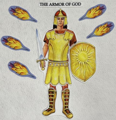 Story Time Felts 12" Armor of God Felt Set for Flannel Board Stories Plus Lesson Guide Teaching Aid