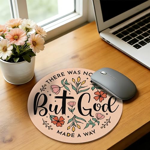 Inspirational Christian Mouse Pad,But God Motivational Office Mouse Pad for Computers Laptop Desk Home,Office Accessories for Women,7.9x7.9 Inch - color: Color-14