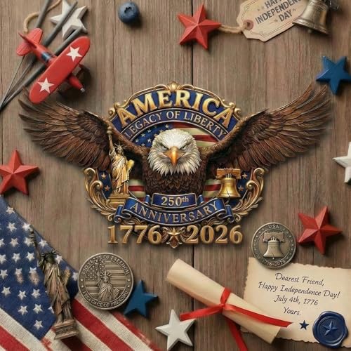USA 250th Anniversary Patriotic Car Decal - color: Sticker 250 Years