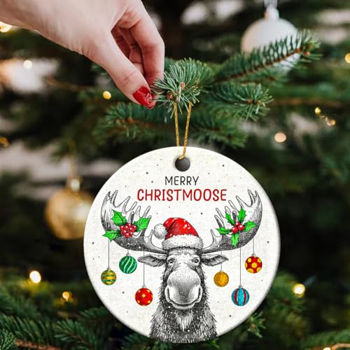 Moose Ornaments for Christmas Tree, Christmas Vacation Ornament, Hunting Woodland Animal Deer Ornaments, Cute Ornament for Kids - Moose Gifts for Women Lovers - color: Moose
