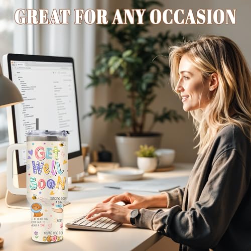 DUUV Get Well Soon Tumbler 40oz, Insulated Get Well Soon Gift for Women - color: Get Well Soon