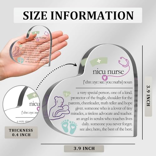 Nicu Nurse Gifts for Women Men, Nicu Nurse Definition Plaque, Birthday Appreciation Graduation Gifts for Nicu Nurse, Inspirational Desk Decorative Sign for Home Office - style: Nicu Nurse