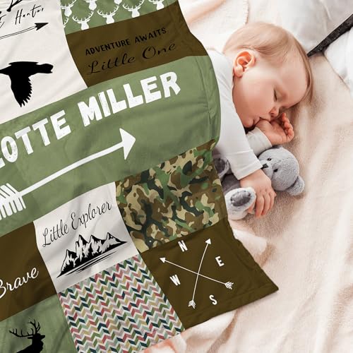 Custom Baby Blanket for Boy Girl Personalized Blanke with Name Gifts for Newborn Customized Gifts for Baby Shower Birthday - color: Style6