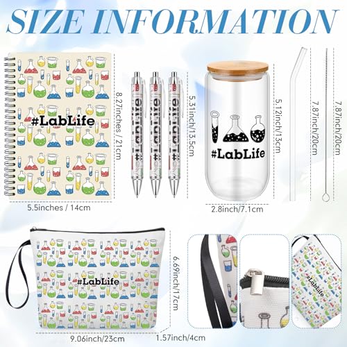 Maitys 6 Pcs Laboratory Workers Gifts Set for Birthday Christmas - style: Lab Week